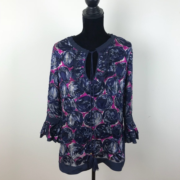 Tory Burch Tops - Tory Burch Gwenna silk tunic